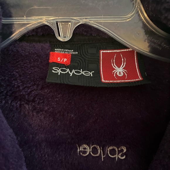 Spyder Royal Purple Zip Thermal Fleece Jacket - S - Picture 3 of 8